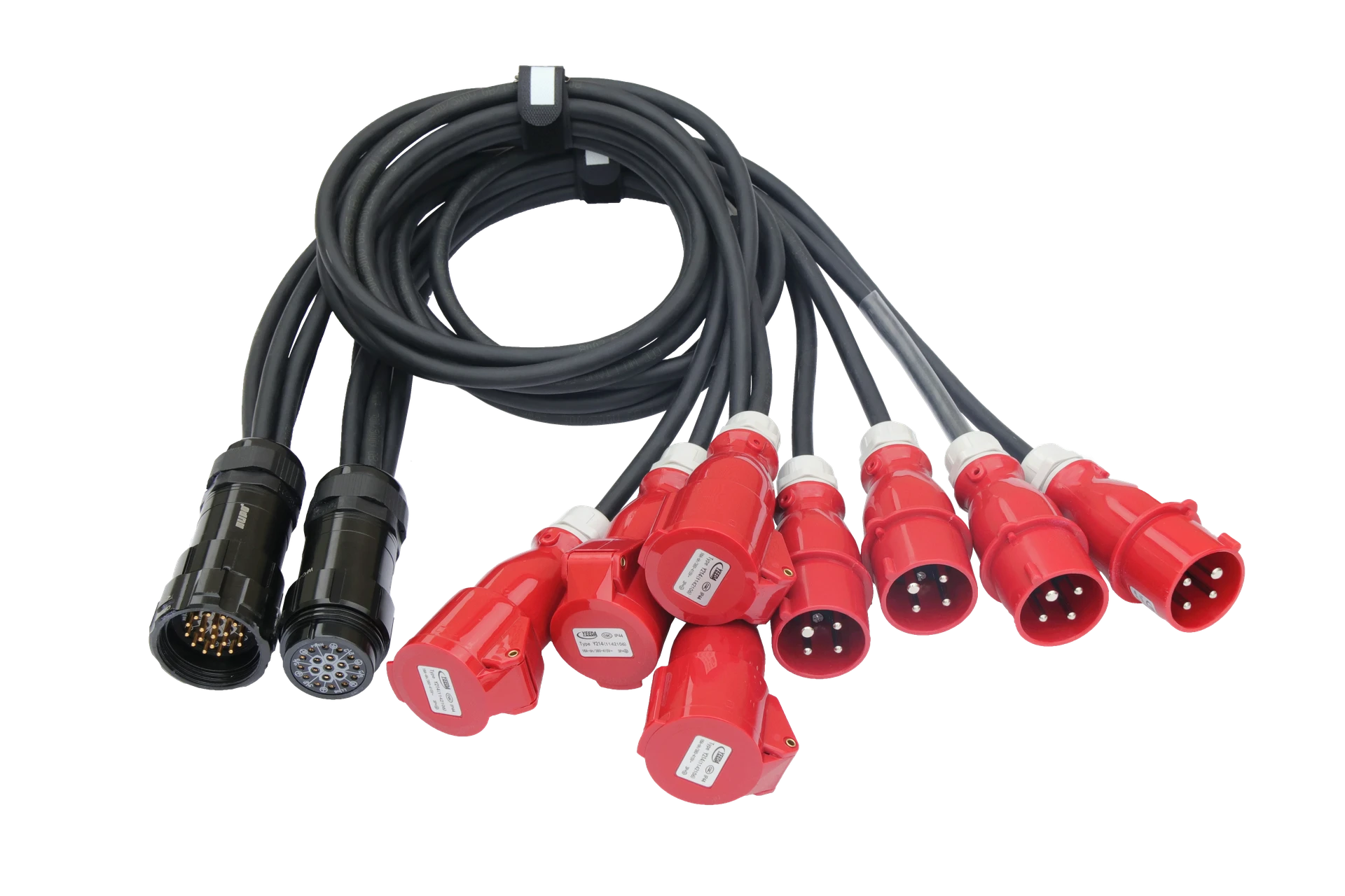 Socapex to CEE 32A cable